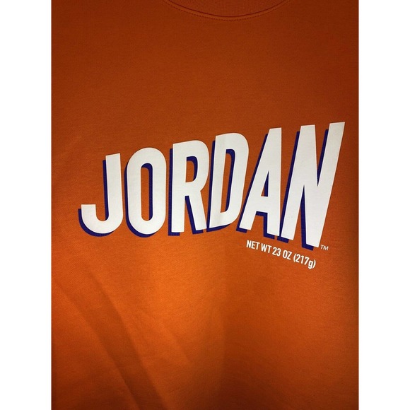 Nike Jordan Flight MVP Wheaties Crew Sweatshirt Orange DV7588-817 Men Sz XL NWT - Picture 2 of 8